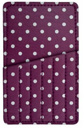 Needle Carry Card Purple Polks Dot