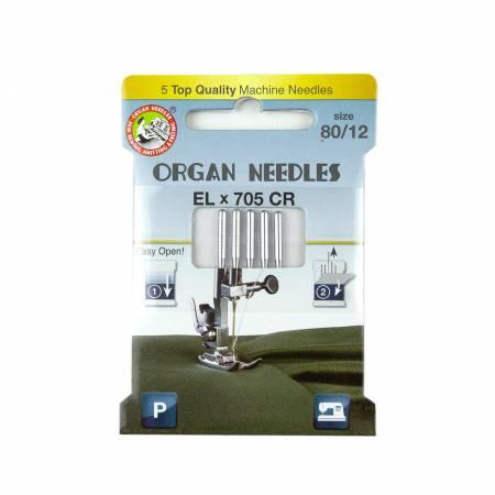 Organ Needles ELx705 Chromium Size 80/12 Eco Pack