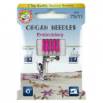 Organ Needles Embroidery 75/11