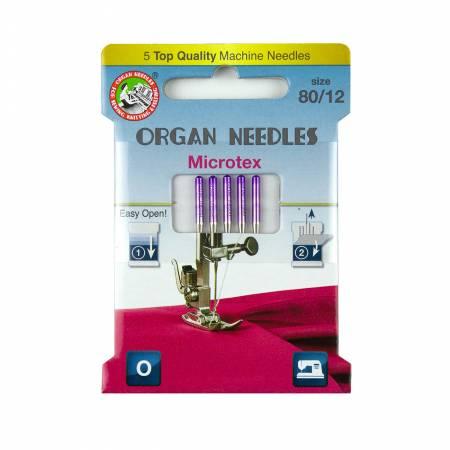 Organ Needles Microtex Size 80/12