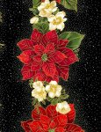 Poinsettia Stripe Metallic CM1276 Black