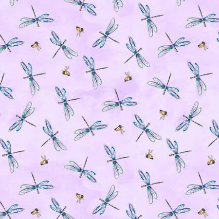 Purple Bees & Dragonflies 11175 696