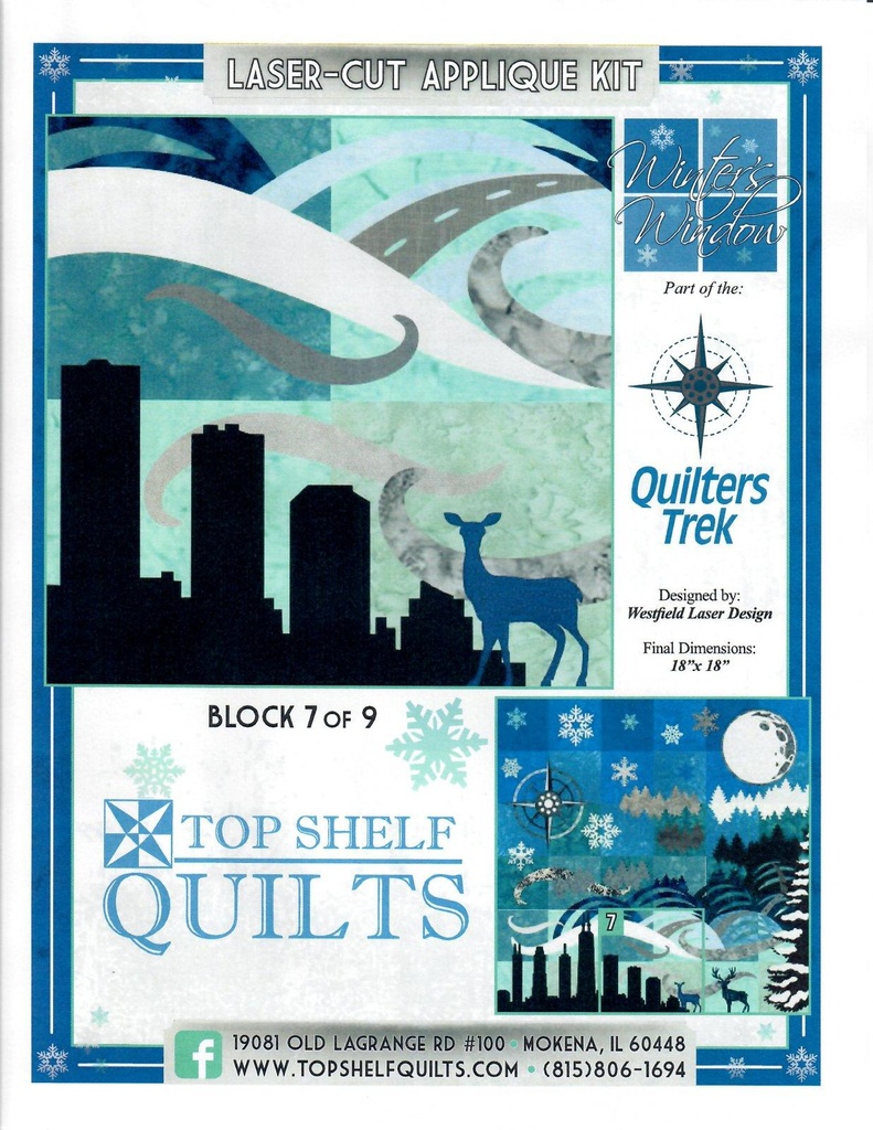 Quilter's Trek 2020 - Winter's Window - Block 7