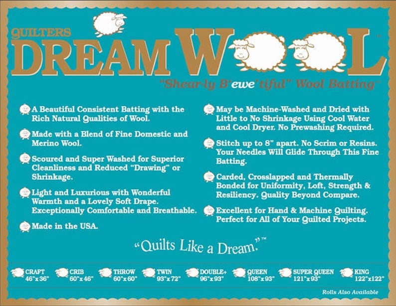 Quilters Dream Wool - Queen