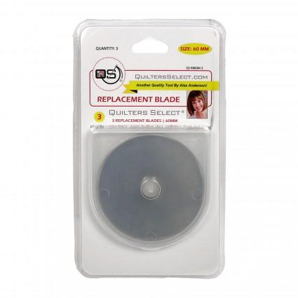 Quilters Select 60mm Repl. Blades 3Pack