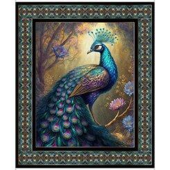 Resplendent Peacock Panel 30556 X