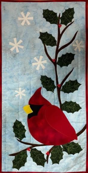 Seasonal Skinnies Winter Wishes Cardinal Fabric Kit