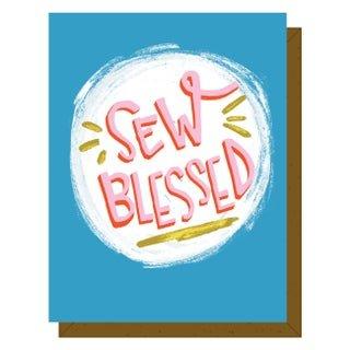 Sew Blessed card