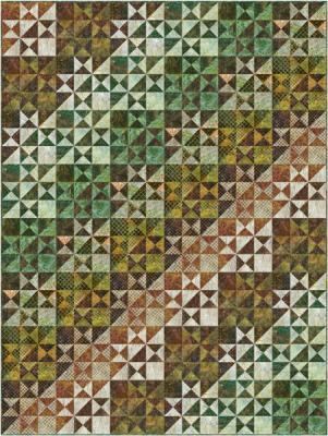 Splashy Split Stars Quilt Pattern PC-253B