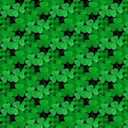 Spring Holidays Or Luck Clover Packed Green