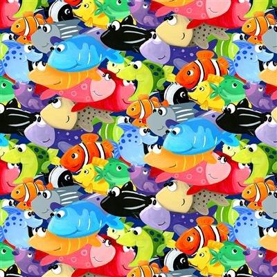 [374265] Under the Sea Allover Fish  SB204 20 999