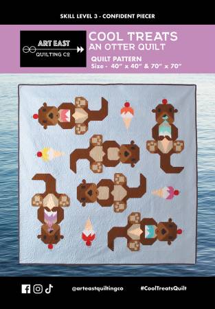 [AECT0323] Cool Treats An Otter Quilt Pattern