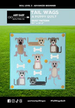 [AETW1123] Tail Wags A Puppy Quilt Pattern