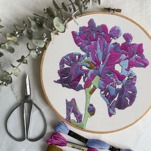 Iris Embroidery Kit