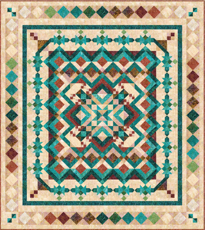 Copper Mountain Batik BOM - $10 Deposit to sign up | Top Shelf Quilts