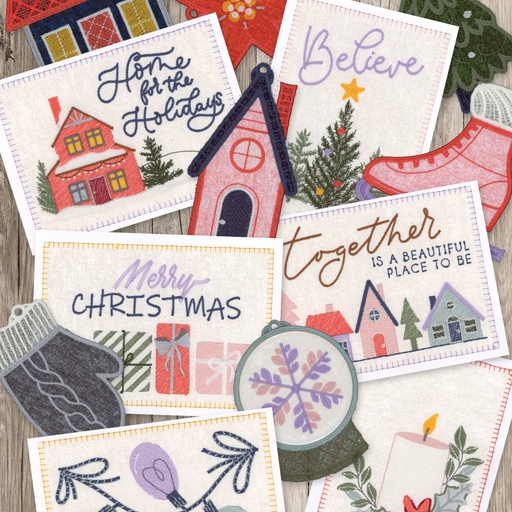 [12905CD] OESD Home for the Holidays 2022 Cards & Ornaments