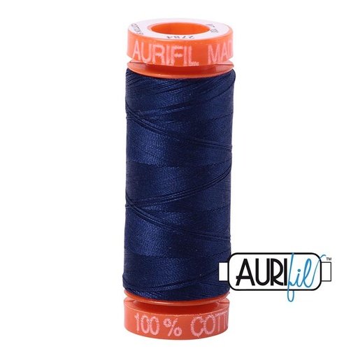 [A20050102784] Aurifil 2784 Cotton Thread 50wt 220yds Dark Navy