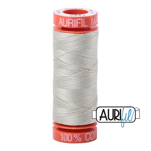 [A20050102843] Aurifil 2843 Cotton Thread 50wt 220yds Light Grey Green