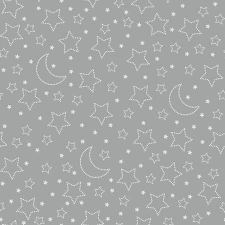 Moonlit Deams Star and Moons 8030S 95 Grey