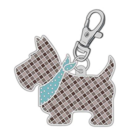 [ST-30023] Bee Vintage Enamel Charm Scotty Dog