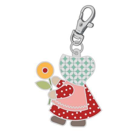 [ST-30024] Bee Vintage Enamel Charm Sunbonnet Sue