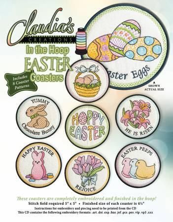 [EC00215] Claudia's ITH Easter Coasters