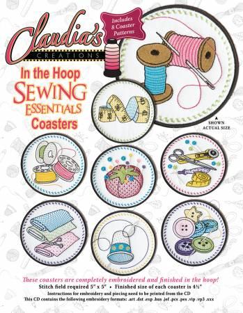 [CS00214] Claudia's ITH Sewing Coasters