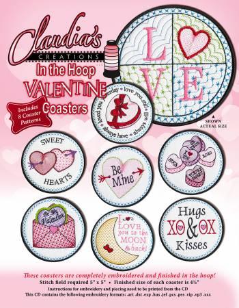 [CV00213] Claudia's ITH Valentine Coasters