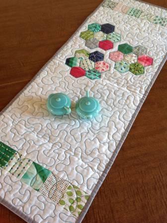 CLP Mod Hexie Table Runner