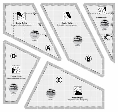 [CGRMT7] Creative Grids Crazier Eights Template