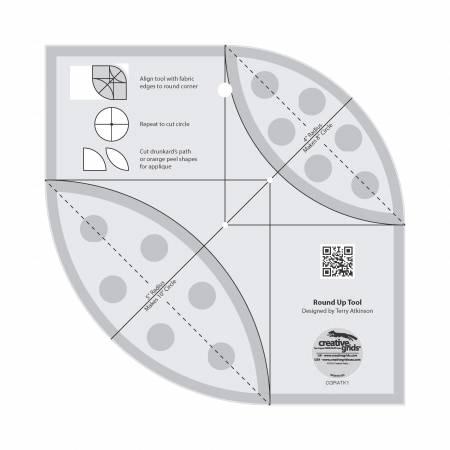 [CGRATK1] Creative Grids Round Up Tool and Quilting Ruler