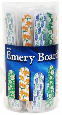 [1294A-30] Floral Pattern Emery Boards