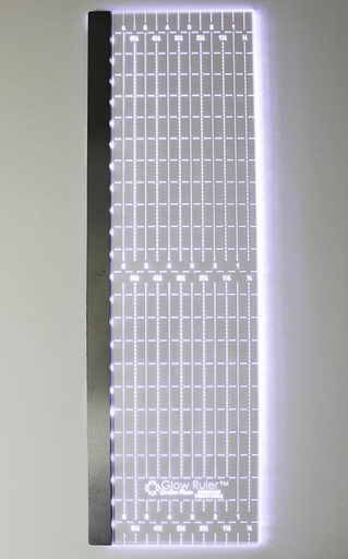 [355136] Glow Ruler 6.5" x 24"