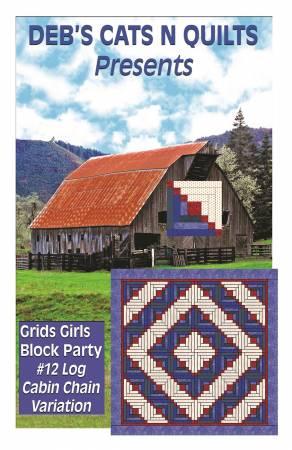 [DH1969] Grids Girls Block Party 12 Log Cabin Chain Variation