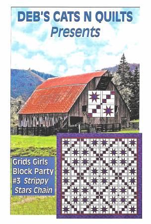 [DH1903] Grids Girls Block Party 3 Strippy Stars Chain