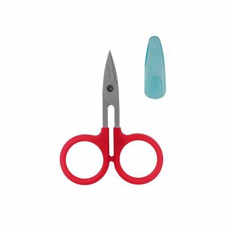 [808403] Karen Kay Buckley Perfect Scissors Curved 3-3/4inch Red
