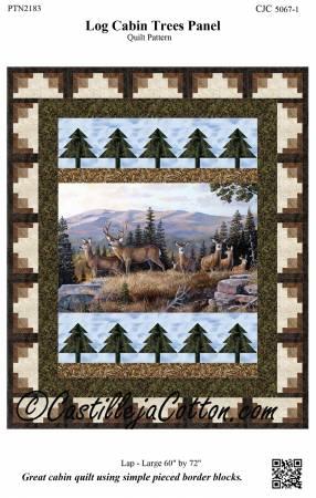 [CJC-50671] Log Cabin Trees Panel Pattern