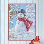 [80327usb] OESD Happy Snowman Tiling USB