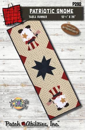 [P292PA] Patriotic Gnome Table Runner