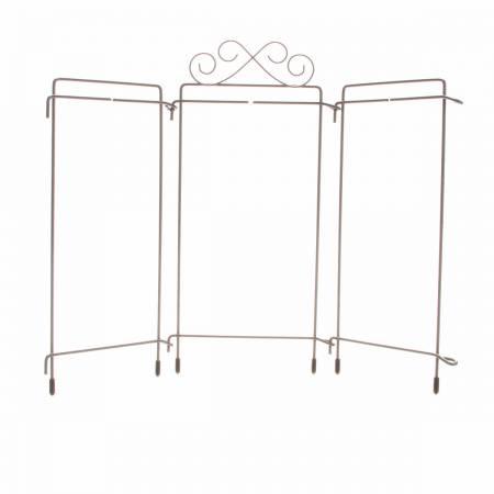 [87267] 4in x 9in Table Top Tri-Stand Hanger Grey