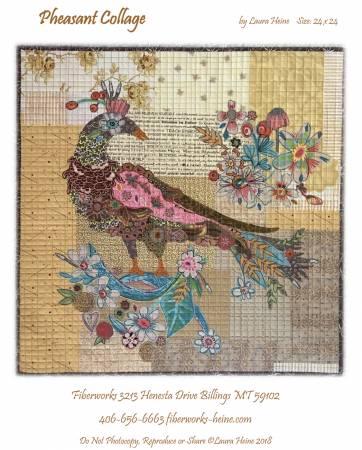 [LHFWPHEASANT] Pheasant Collage KIT & Pattern