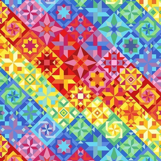 [520162] Quilt Patterns CD2598 Bright