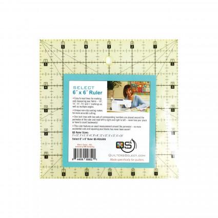 [844050098521] Quilters Select Ruler 6" x 6"