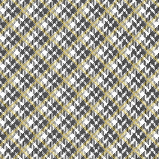 [869256] Silver and Gold Plaid CM2578 Grey