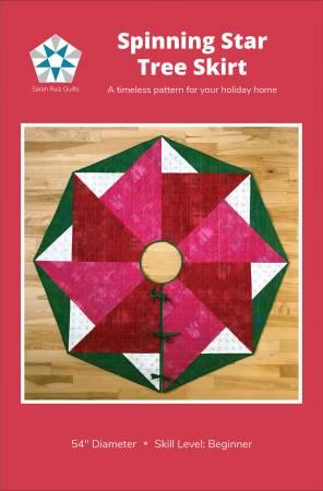 [SRQ-005] Spinning Star Quilted Tree Skirt Pattern