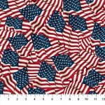 [395308] Stars and Stripes 10th Ann. Waving Flag B24284 49