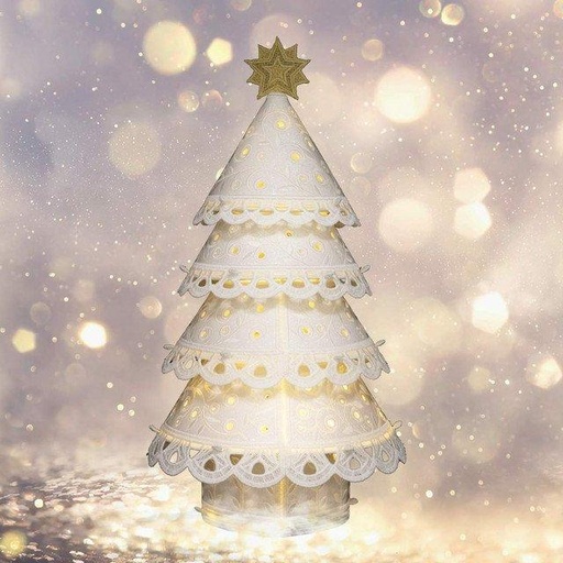 [12954USB] All Aglow Freestanding Christmas Tree